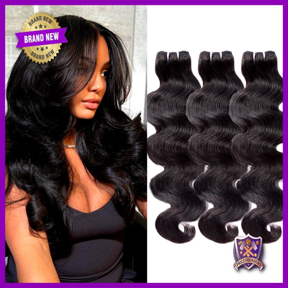 Body Wave Human Hair Extensions, Brazilian Virgin Hair, 18-22 Inch